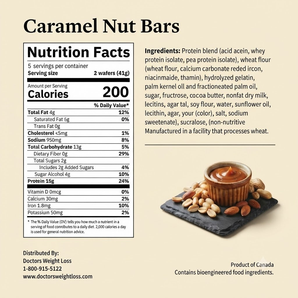 ProtiWise Caramel Nut High-Protein Bars (7ct)