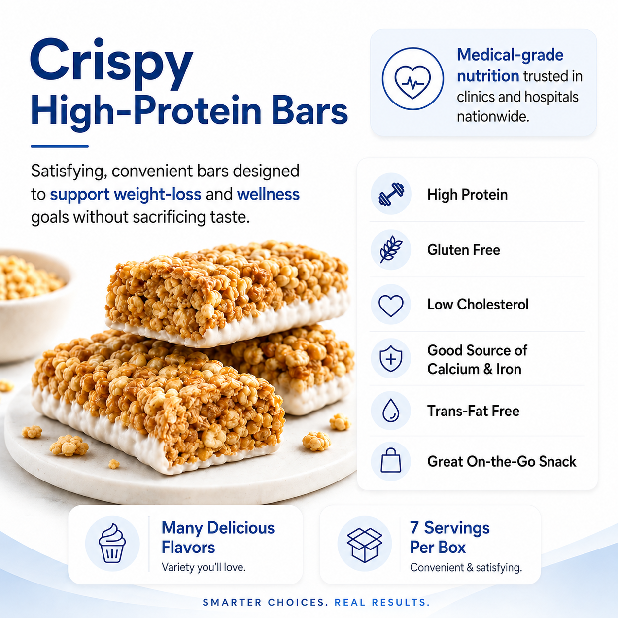 ProtiWise Chocolate Crisp Protein Bars (7ct)
