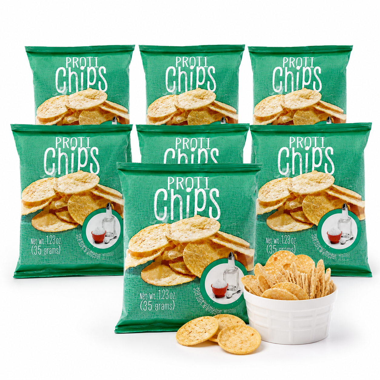 ProtiWise Sea Salt & Vinegar Chips | High-Protein & Fiber (7ct)
