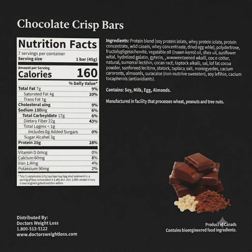ProtiWise Chocolate Crisp Protein Bars (7ct)