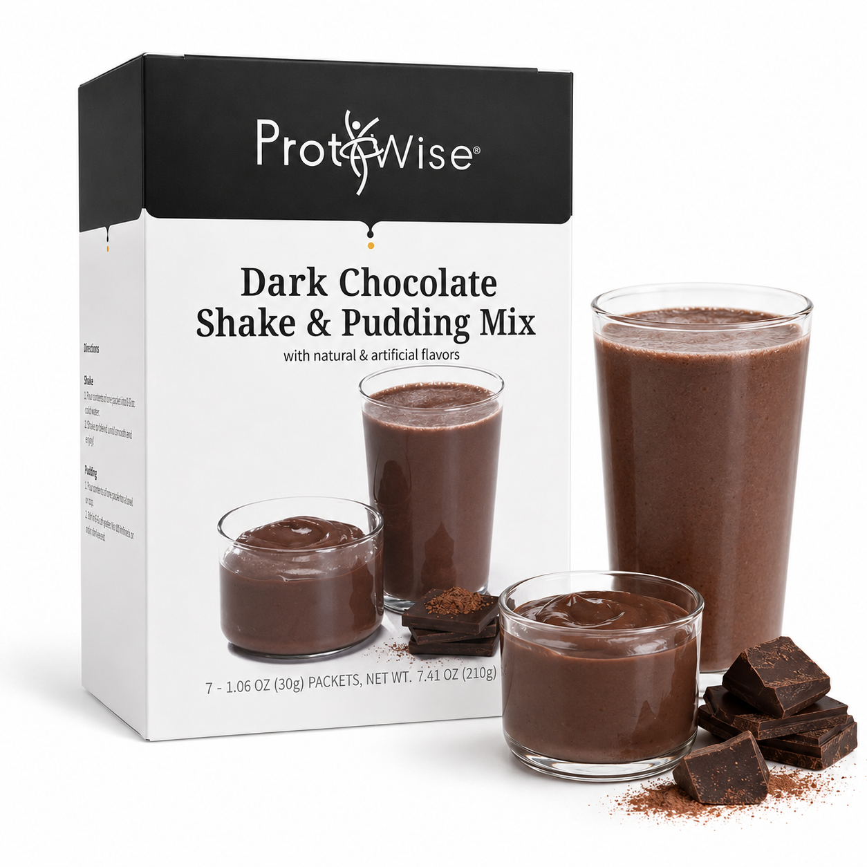 ProtiWise High-Protein Dark Chocolate Shake or Pudding (7ct)