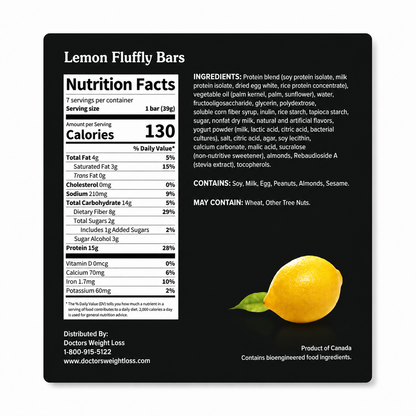 ProtiWise Lemon Fluffy Protein Bars (7ct)