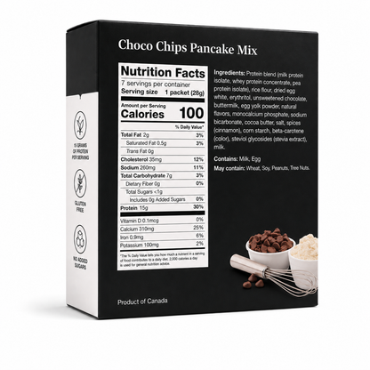 ProtiWise Choco Chips Pancake | High-Protein (7ct)
