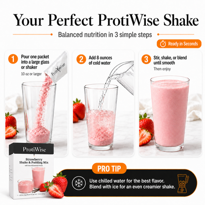 ProtiWise High-Protein Strawberry Protein Shake or Pudding (7ct)