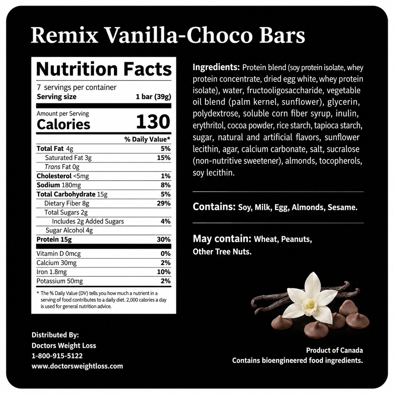 ProtiWise Remix Vanilla-Choco Protein Bars (7ct)