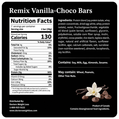 ProtiWise Remix Vanilla-Choco Protein Bars (7ct)