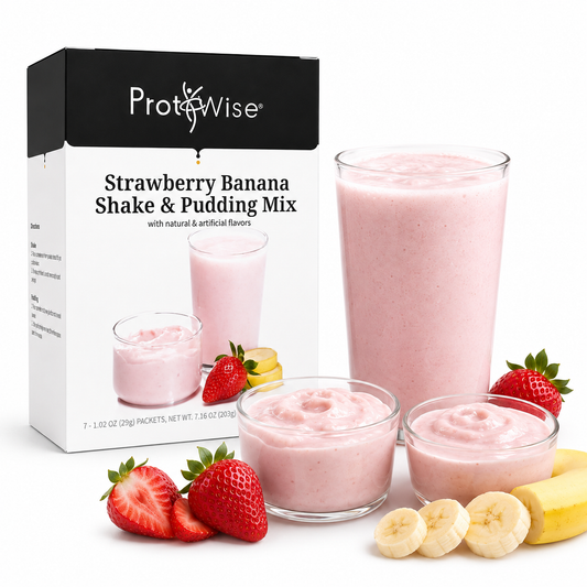 ProtiWise High-Protein Strawberry Banana Shake or Pudding (7ct)