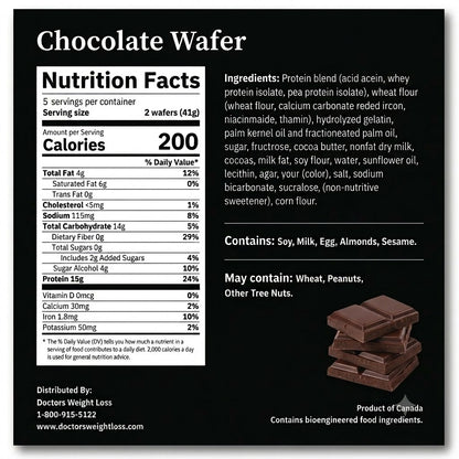 ProtiWise Chocolate Protein Wafers (5ct)