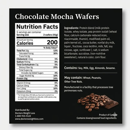 ProtiWise Mocha Protein Wafers (5ct)