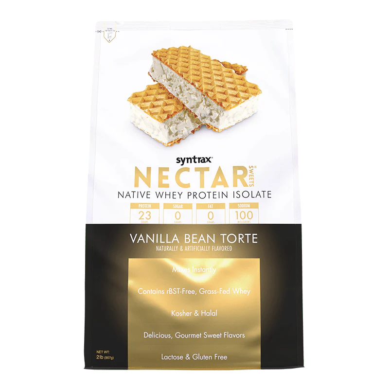 Syntrax Nectar 2lb Protein Powder - Vanilla Bean Torte (32 Serv)
