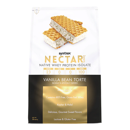 Syntrax Nectar 2lb Protein Powder - Vanilla Bean Torte (32 Serv)