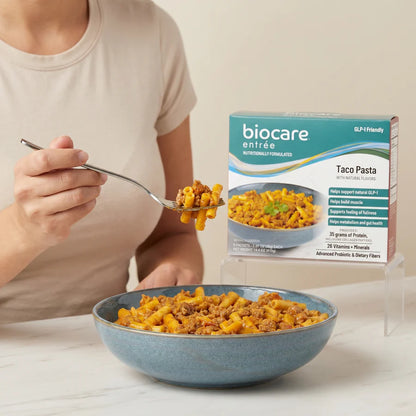 Biocare Taco Pasta Entree | 35g High Protein Meal (1ct)
