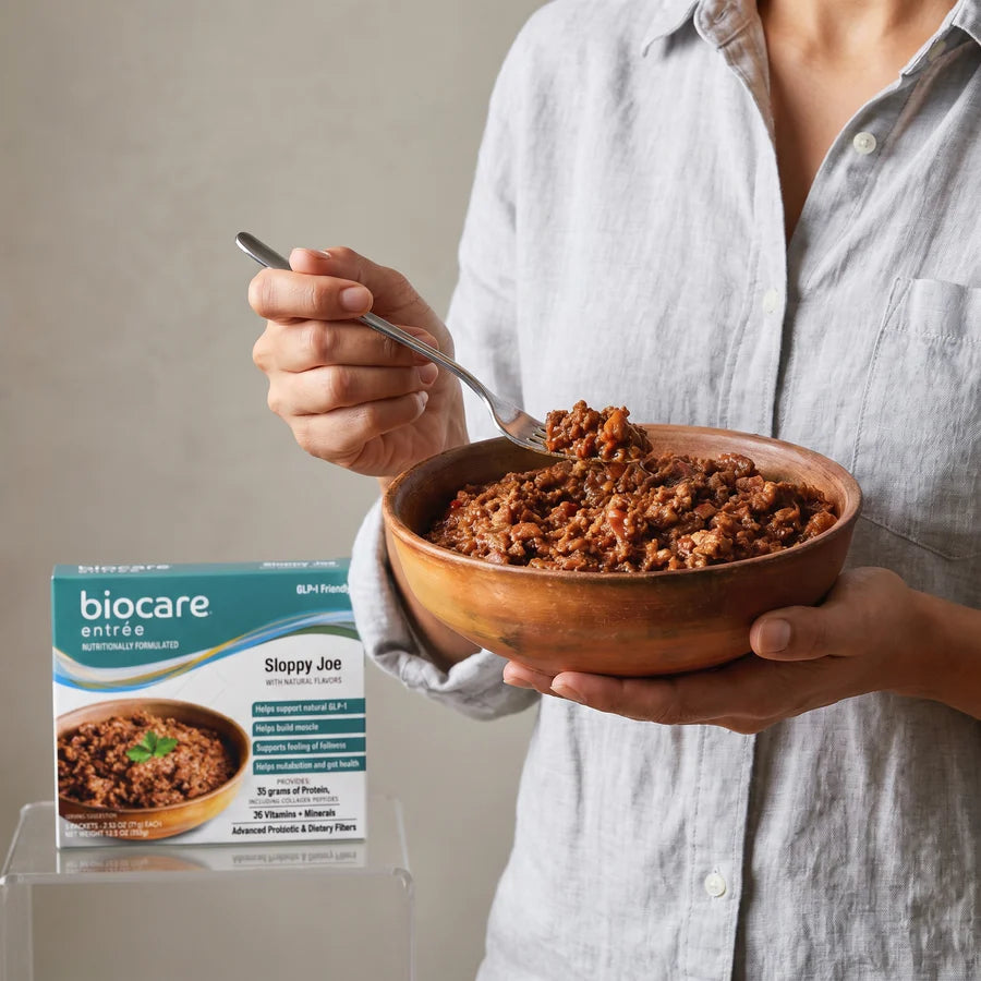 biocare glp-1 shakes Consume within a few hours after mixing Biocare Sloppy Joe Entree |