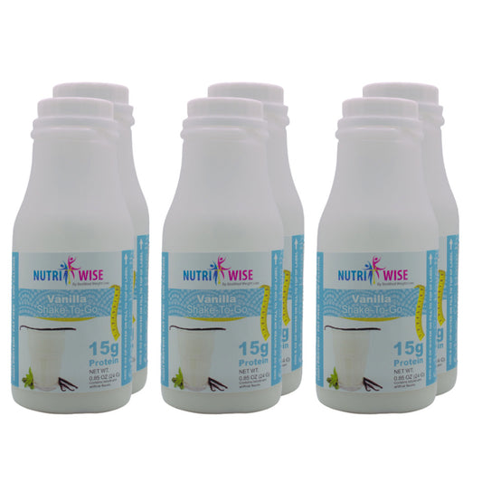 NutriWise - Vanilla Protein Shake (6-Pack Bottles) - Doctors Weight Loss