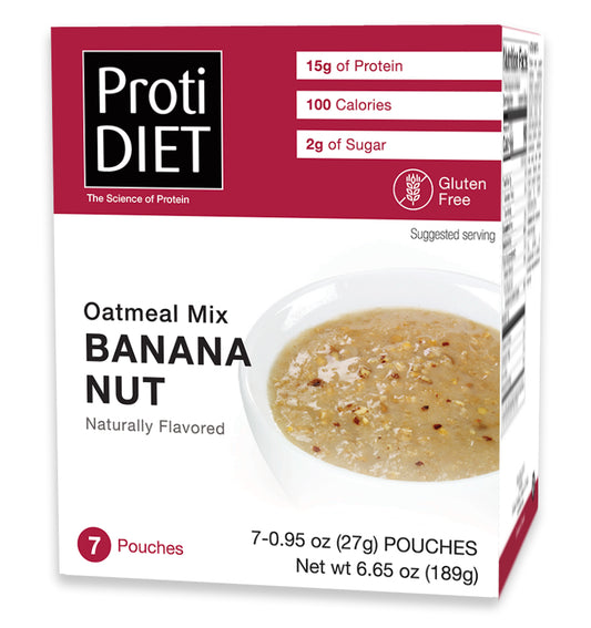 ProtiDiet - Banana Nut Oatmeal (7/Box) - Doctors Weight Loss