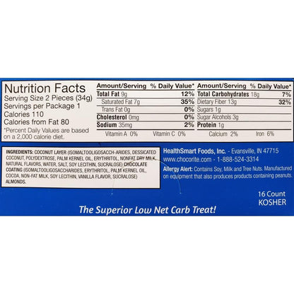 Coconut Almond (1 bar) - ChocoRite - Doctors Weight Loss