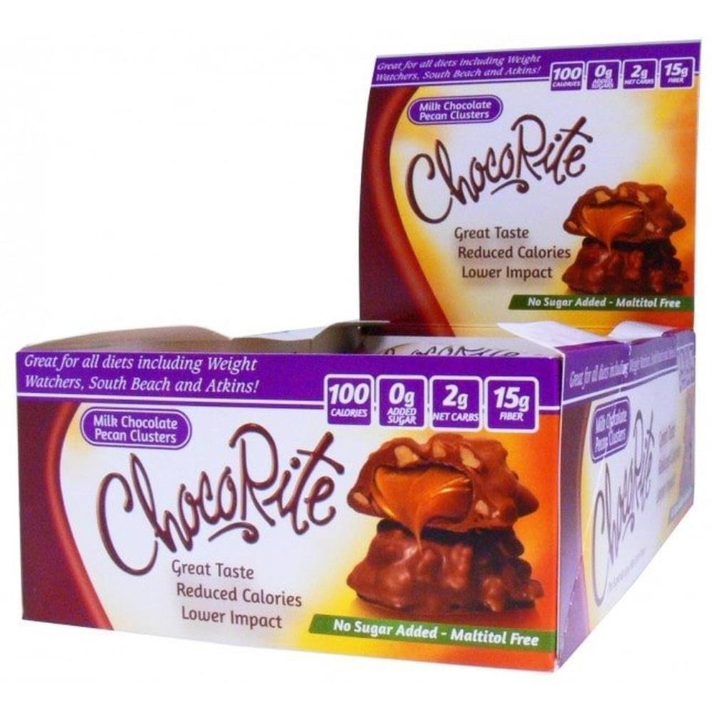 Milk Chocolate Pecan Clusters (16/Box) - ChocoRite - Doctors Weight Loss