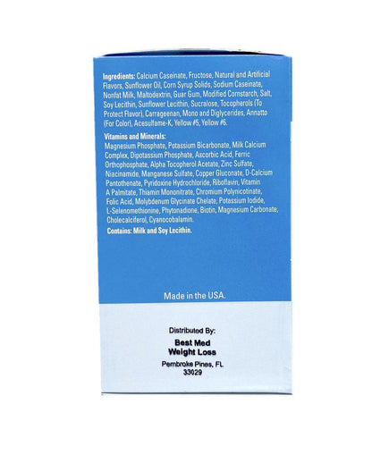 Vanilla Meal Replacement Shake or Pudding (Aspartame Free) Ingredients - BestMed - Doctors Weight Loss